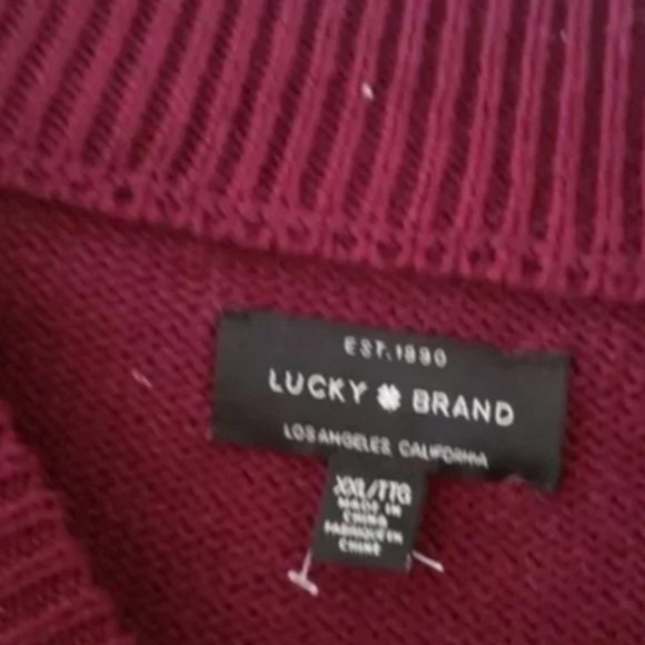 Preppy Acadamia Knitted Bold Purple, white and grey sweater - Picture 3 of 4